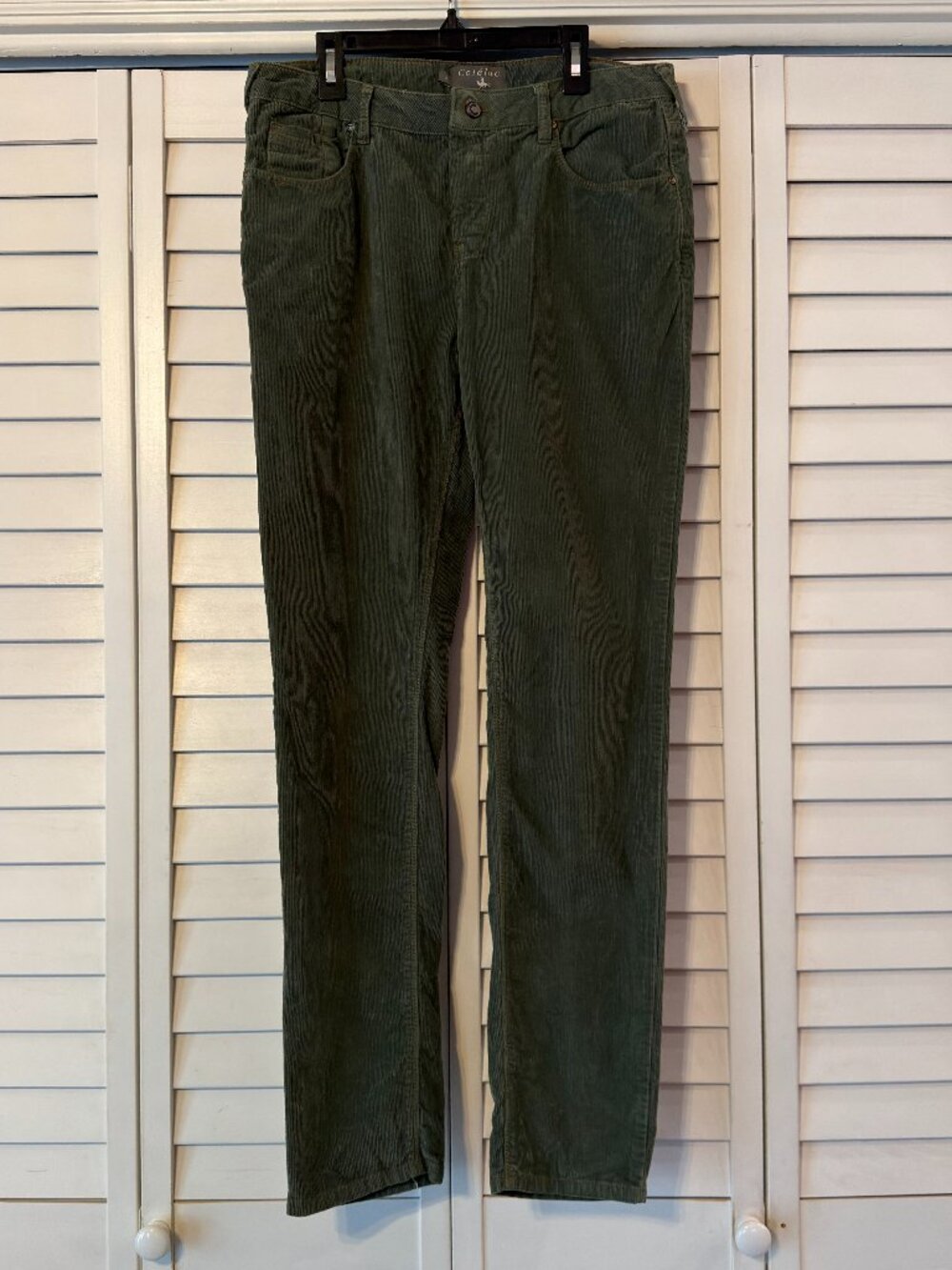 Cotelac Green Cordoroy Pants - Sage/Forest Green - Size 3 (US L)